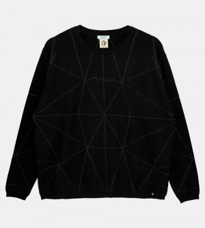 Svetre Anekke Black Shoen Sweater Damske | 5681390-AW