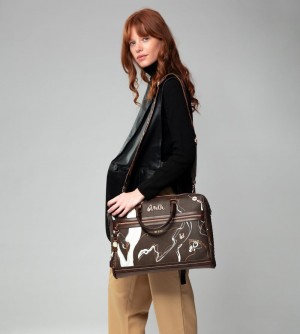 Tašky Na Dokumenty Anekke Brown Briefcase Nature Shodo Damske | 2750486-WA