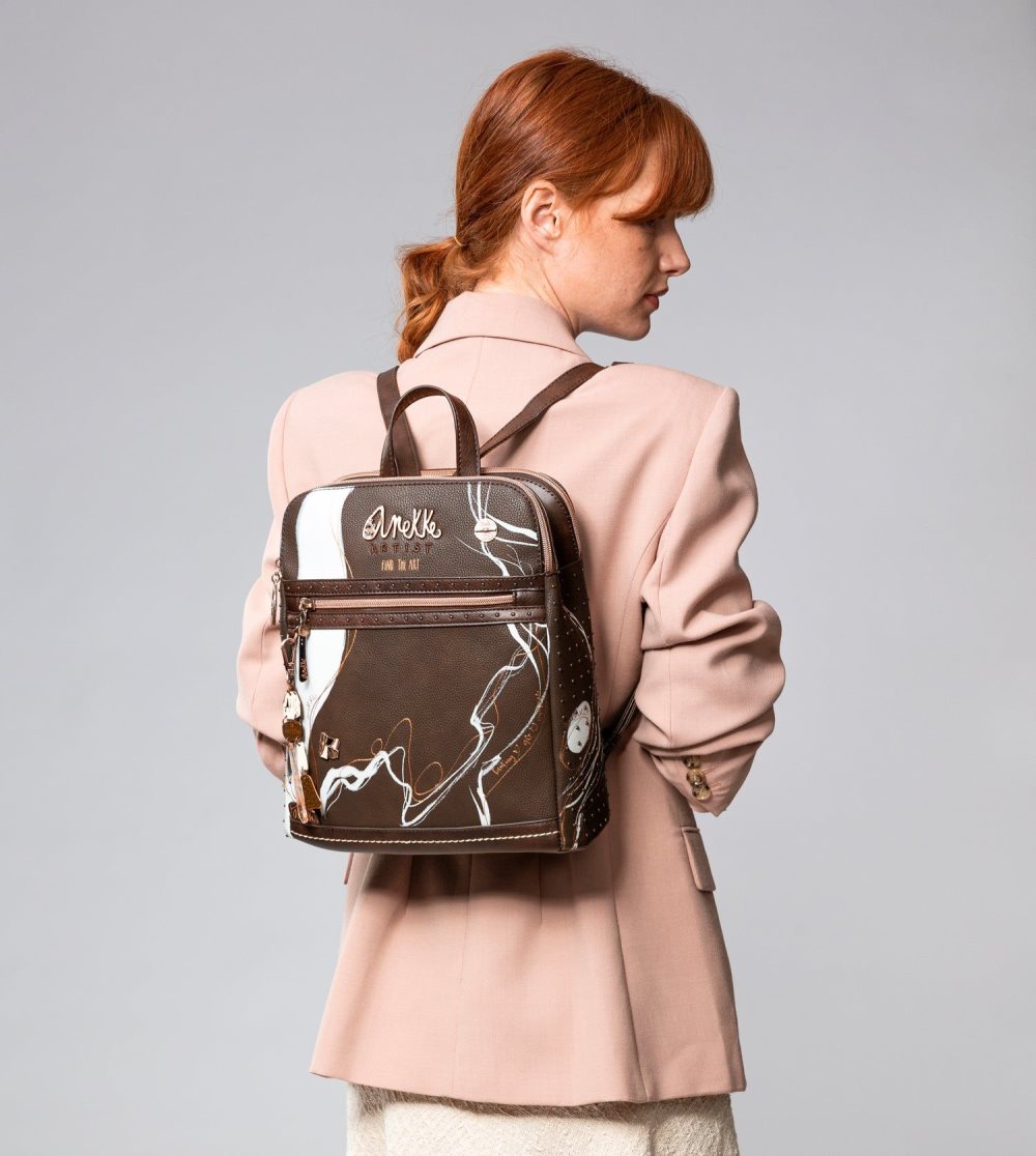 Batohy Anekke Nature Shodo 2 Compartment Backpack Brown Damske | 0261957-VD