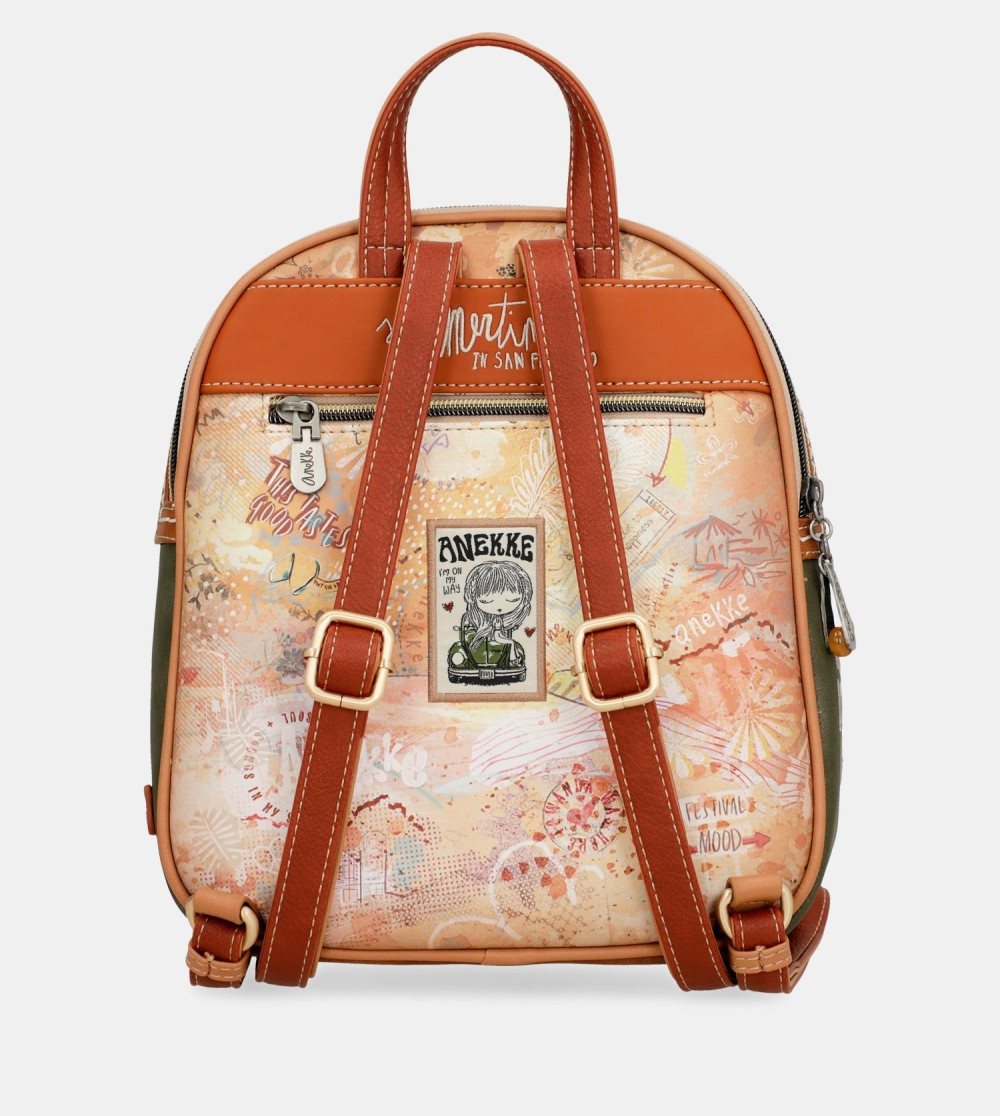 Batohy Anekke Peace & Love Camel Medium Backpack Damske | 0651987-ZF