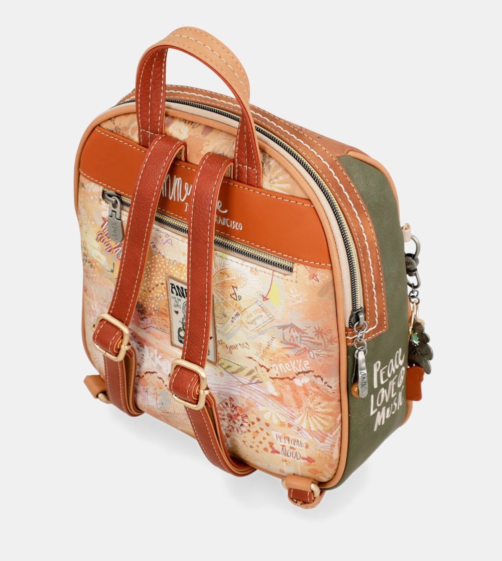 Batohy Anekke Peace & Love Camel Medium Backpack Damske | 0651987-ZF