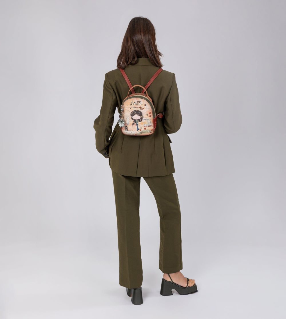 Batohy Anekke Peace & Love Camel Small Backpack Damske | 5916703-LV