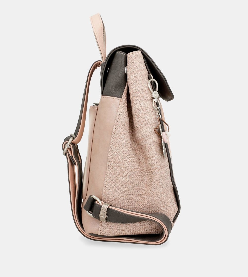 Batohy Anekke Peace & Love Pink Backpack With Flap Damske | 9128047-HF
