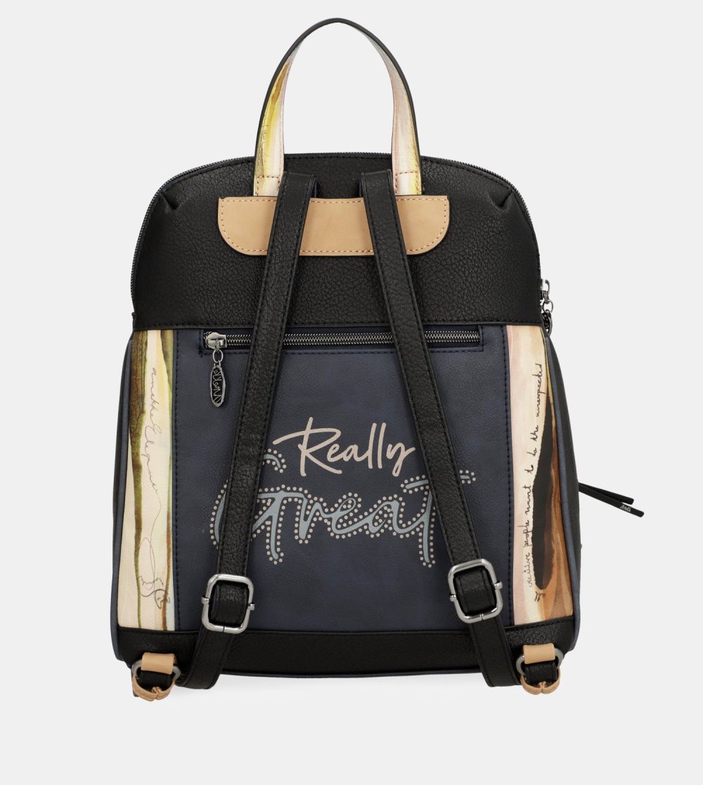 Batohy Anekke Studio Navy Blue Backpack For Leisure Use Damske | 8745236-GC
