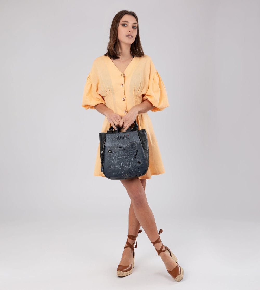 Batohy Anekke Studio Navy Blue Medium Backpack Damske | 3728694-CK
