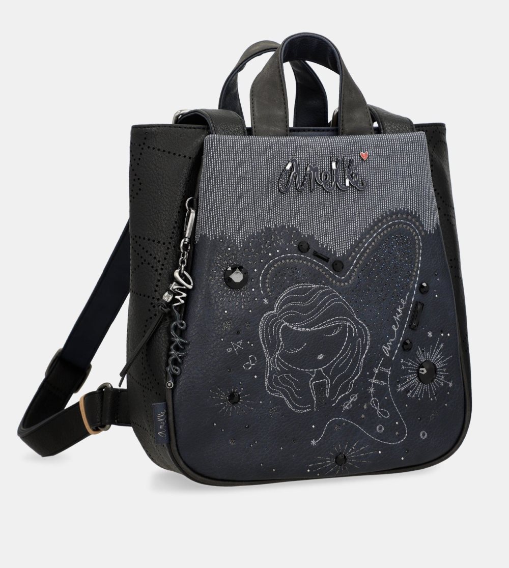 Batohy Anekke Studio Navy Blue Medium Backpack Damske | 3728694-CK