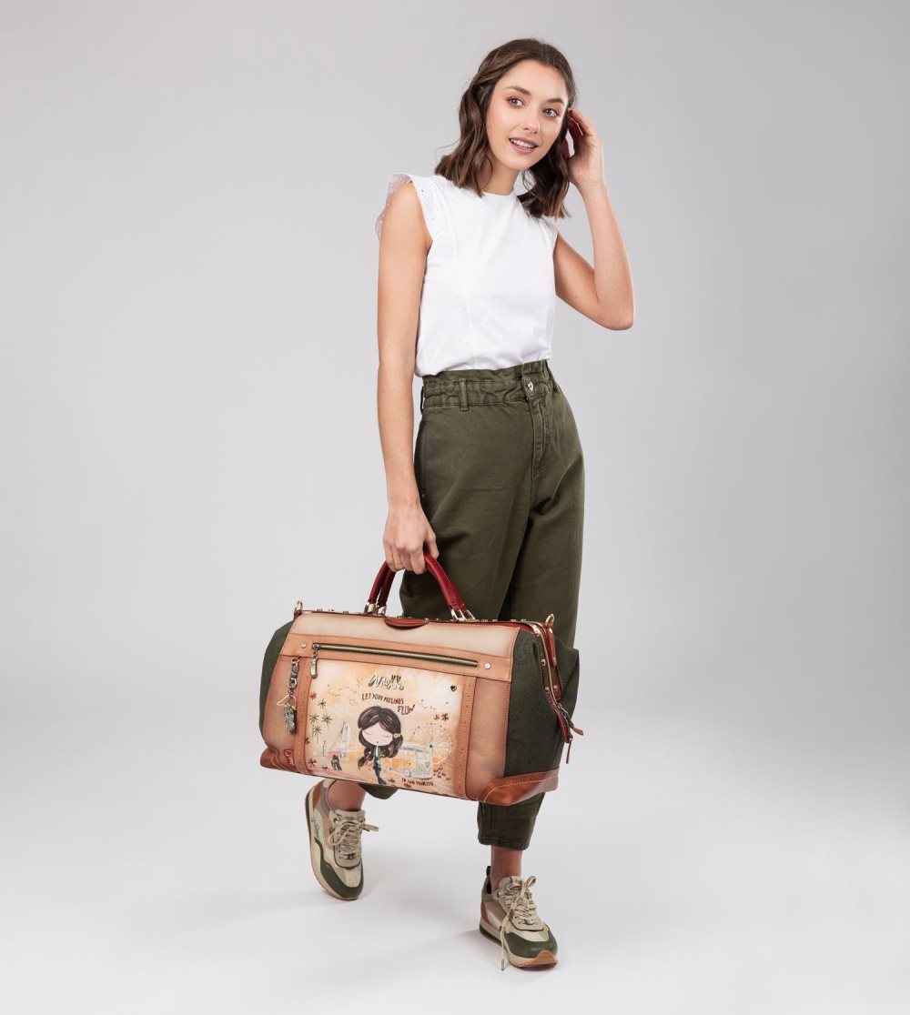 Cestovné Tašky Anekke Peace & Love Camel Travel Bag Damske | 7460238-TD