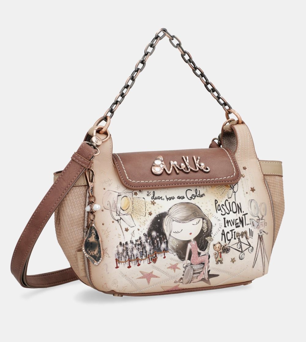 Crossbody Kabelka Anekke Hollywood Crossbody Bag With Metal Handle Damske | 3641298-RI