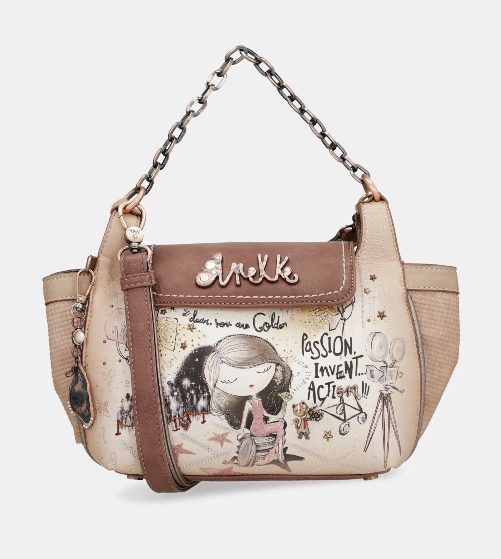 Crossbody Kabelka Anekke Hollywood Crossbody Bag With Metal Handle Damske | 3641298-RI