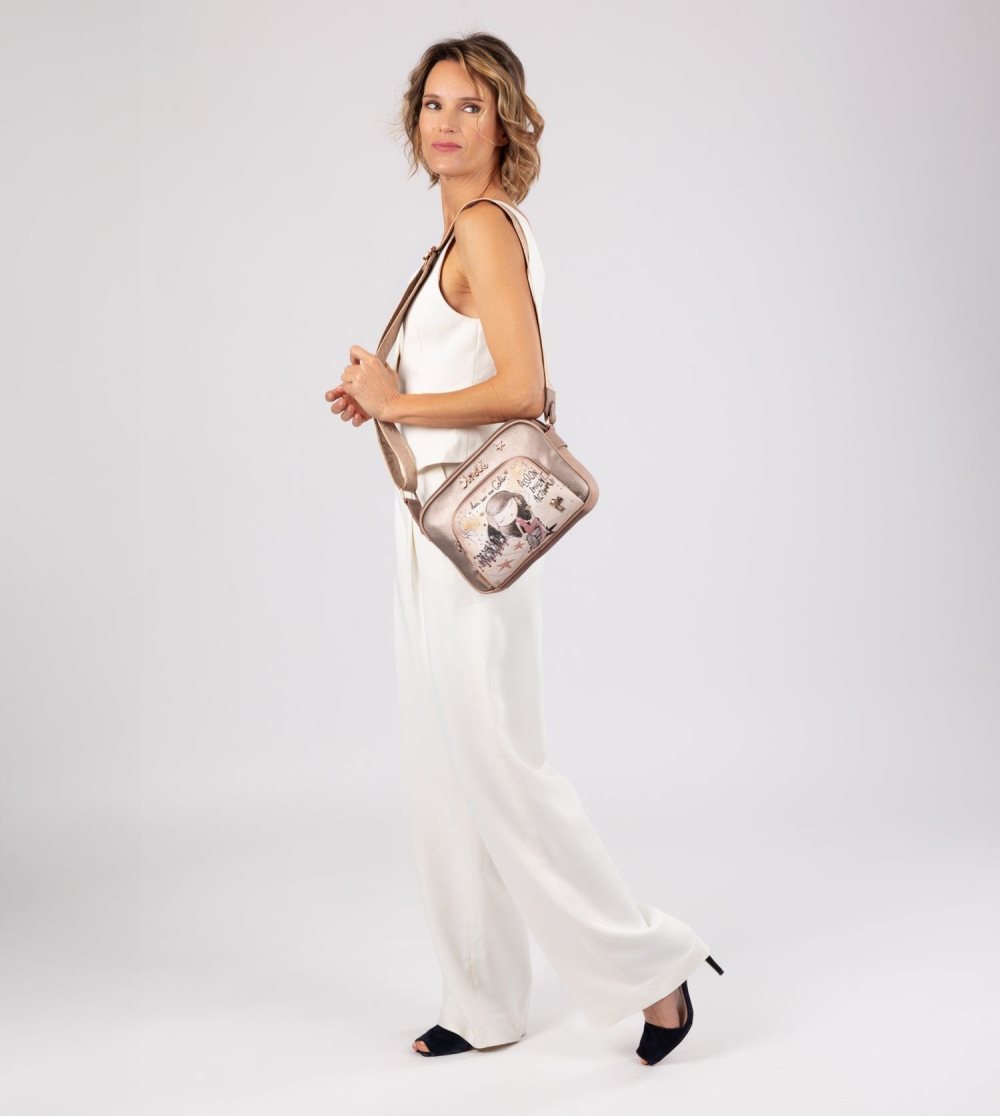 Crossbody Kabelka Anekke Hollywood Double Compartment Crossbody Bag Damske | 7306582-ET