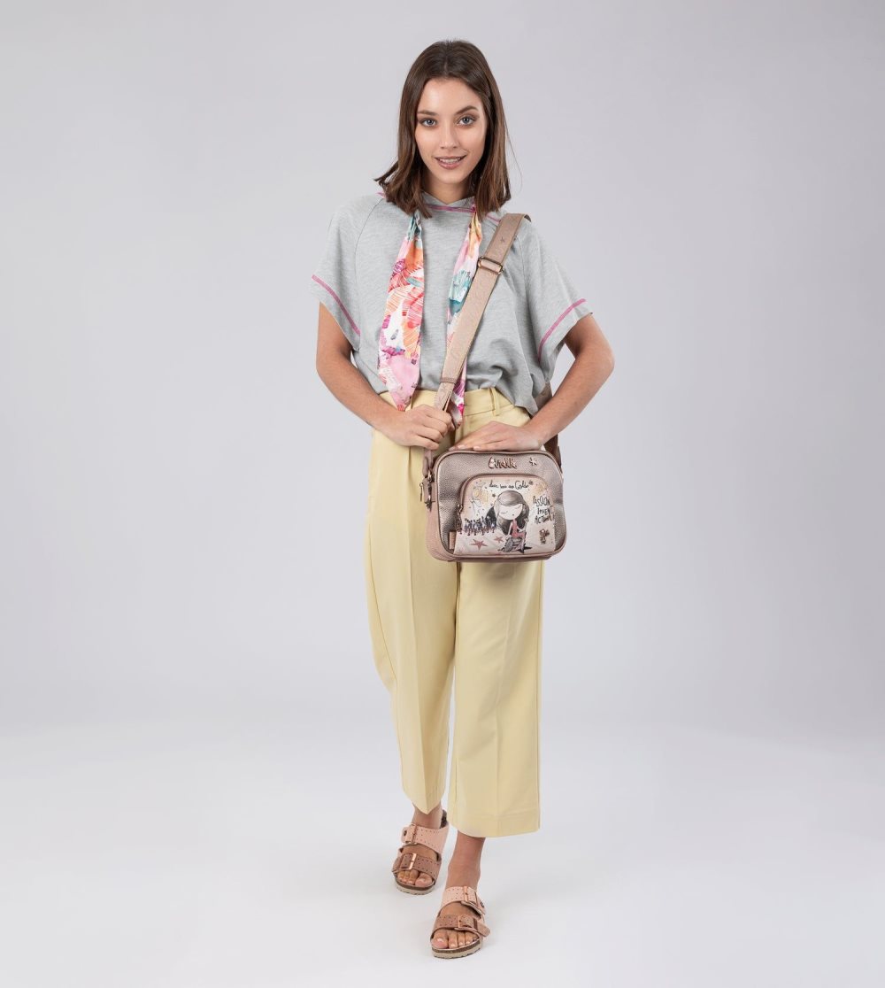 Crossbody Kabelka Anekke Hollywood Double Compartment Crossbody Bag Damske | 7306582-ET