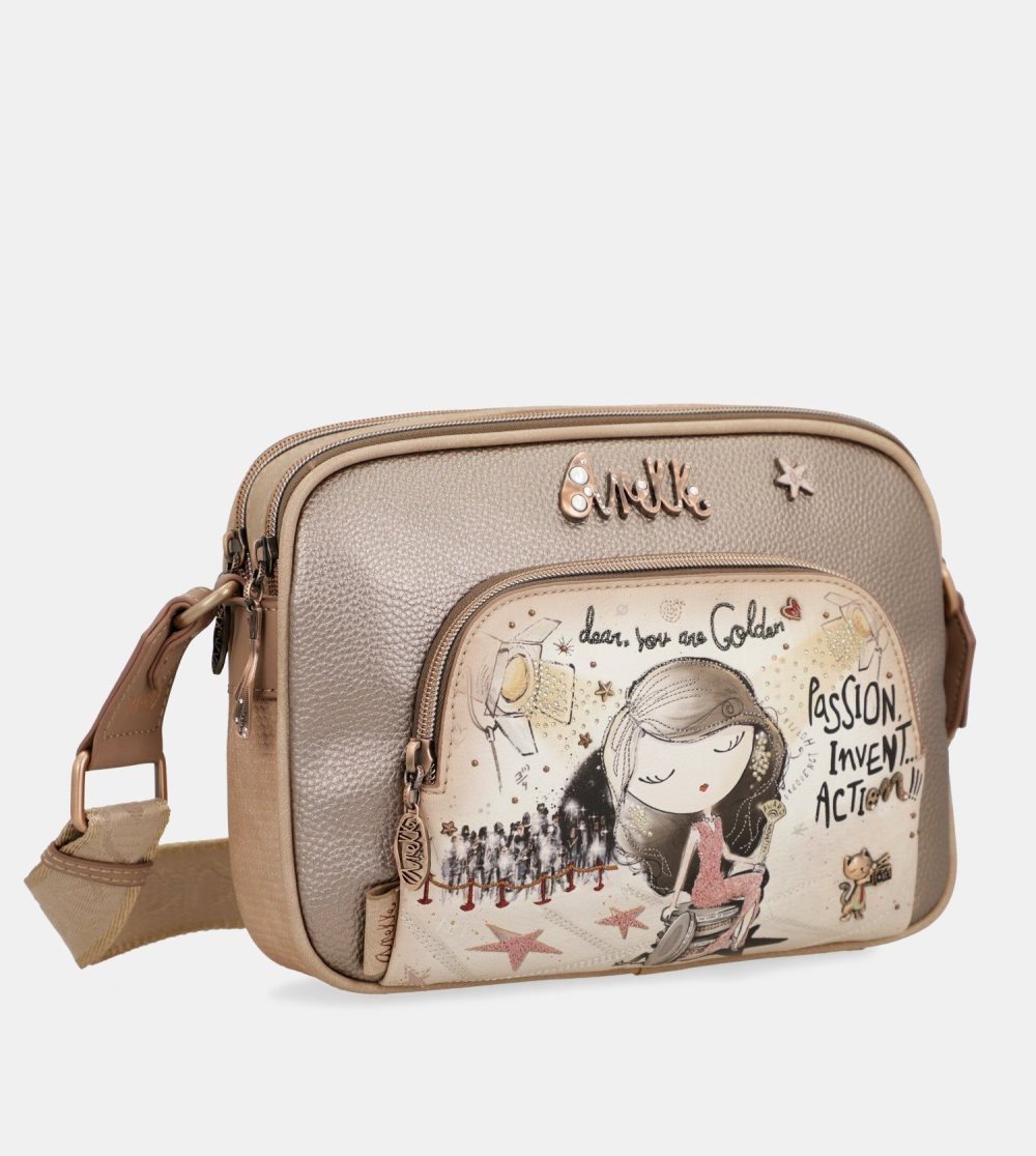 Crossbody Kabelka Anekke Hollywood Double Compartment Crossbody Bag Damske | 7306582-ET