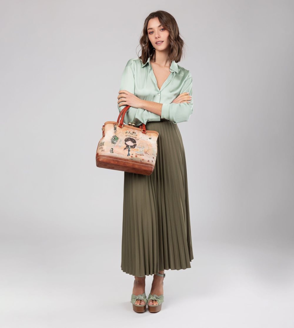 Crossbody Kabelka Anekke Peace & Love Camel Kiss Clasp Bag Damske | 3986017-UB