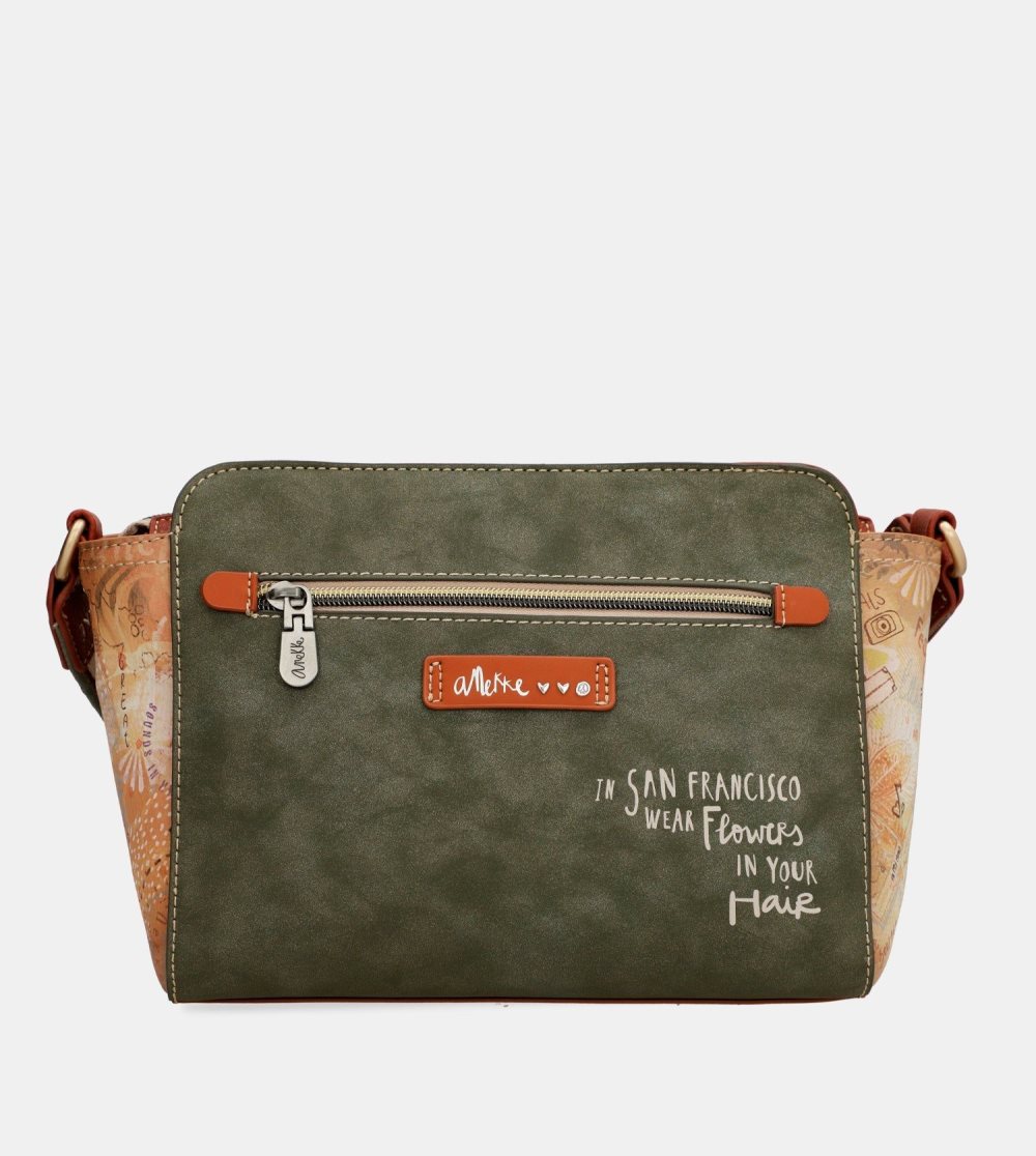 Crossbody Kabelka Anekke Peace & Love Camel Rectangular Crossbody Bag Damske | 7013654-KL