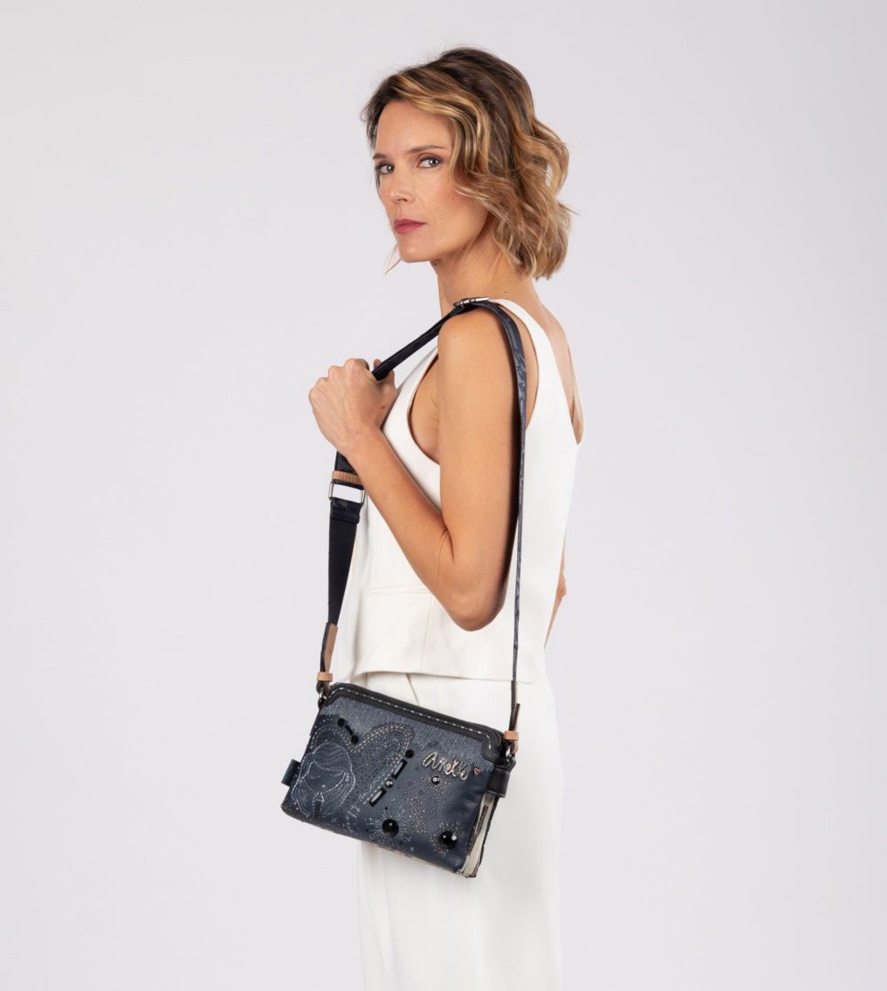 Crossbody Kabelka Anekke Studio Navy Blue 2-compartment Crossbody Bag Damske | 4683970-WM