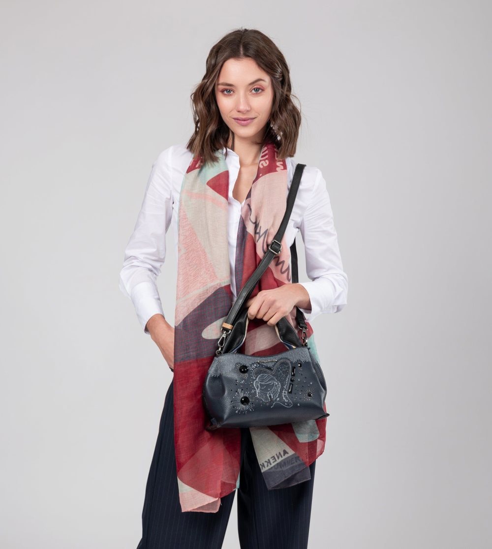 Crossbody Kabelka Anekke Studio Navy Blue 2-handle Bag Damske | 8243159-KS