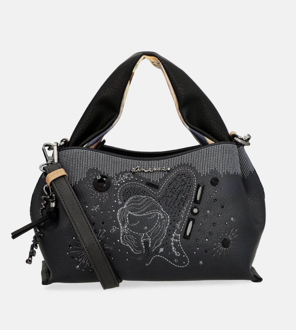 Crossbody Kabelka Anekke Studio Navy Blue 2-handle Bag Damske | 8243159-KS