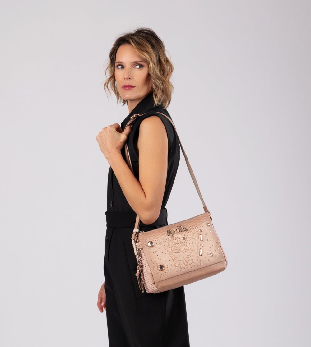 Crossbody Kabelka Anekke Studio Nude 3-compartment Crossbody Bag Damske | 4620183-ZX