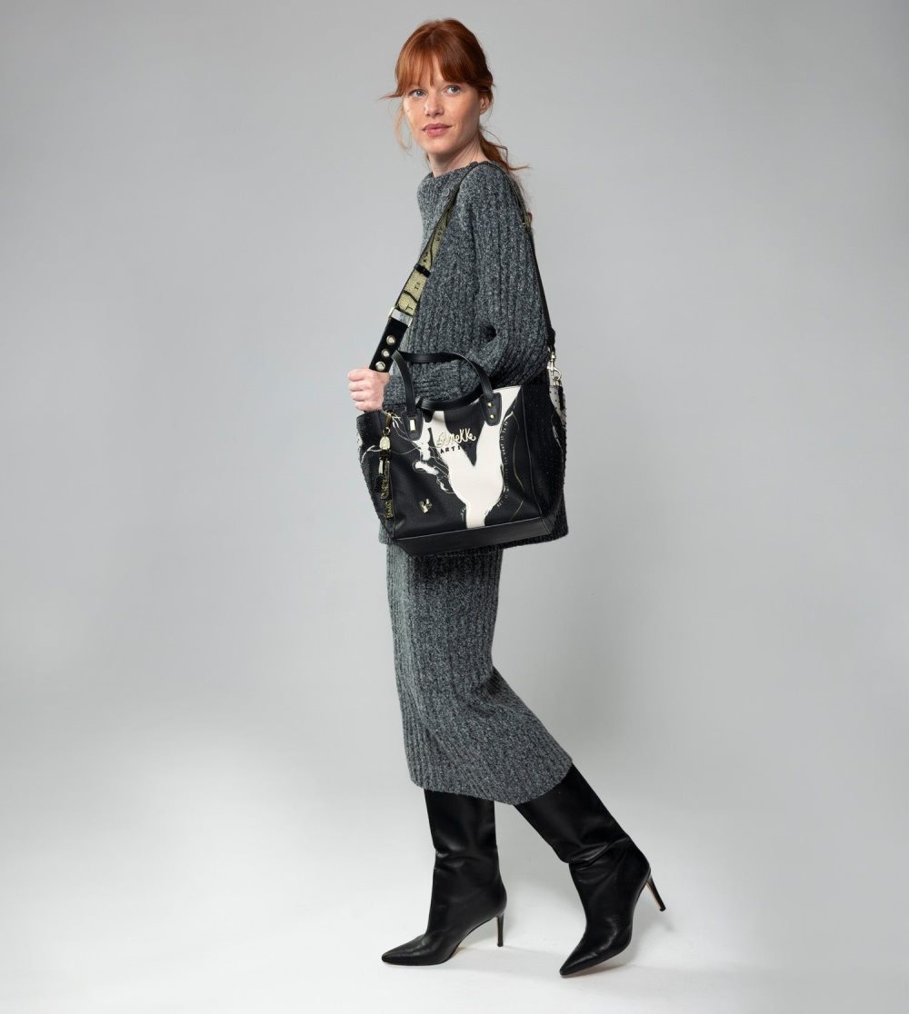 Kabelka Anekke Large Black Shopper Nature Shodo Damske | 1269348-VG