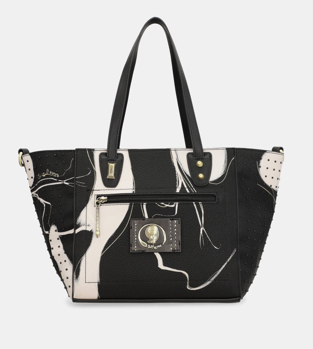 Kabelka Anekke Large Black Shopper Nature Shodo Damske | 1269348-VG