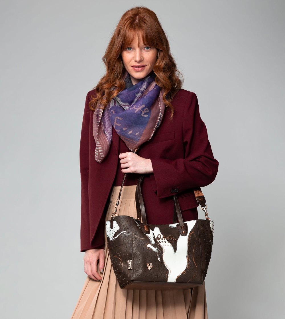 Kabelka Anekke Large Brown Shopper Nature Shodo Damske | 1284593-CB
