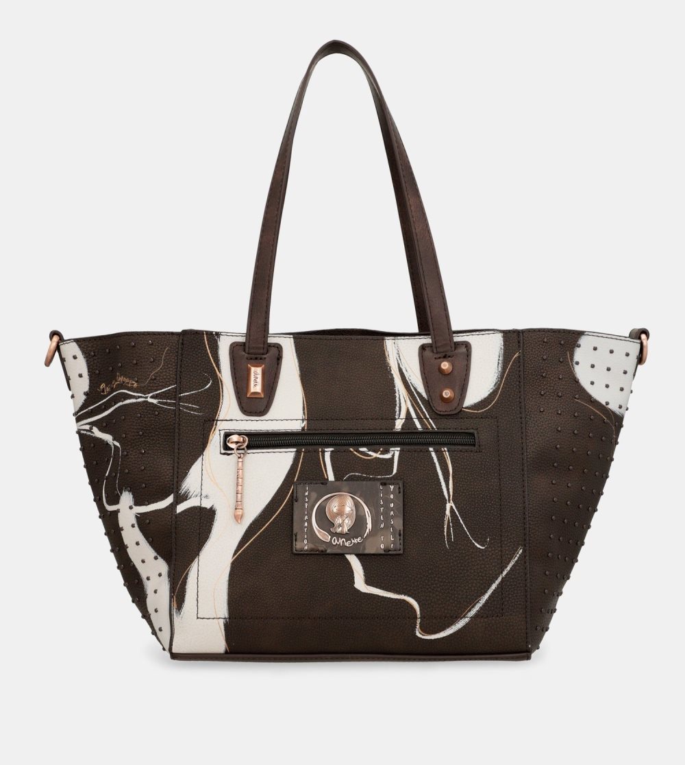 Kabelka Anekke Large Brown Shopper Nature Shodo Damske | 1284593-CB