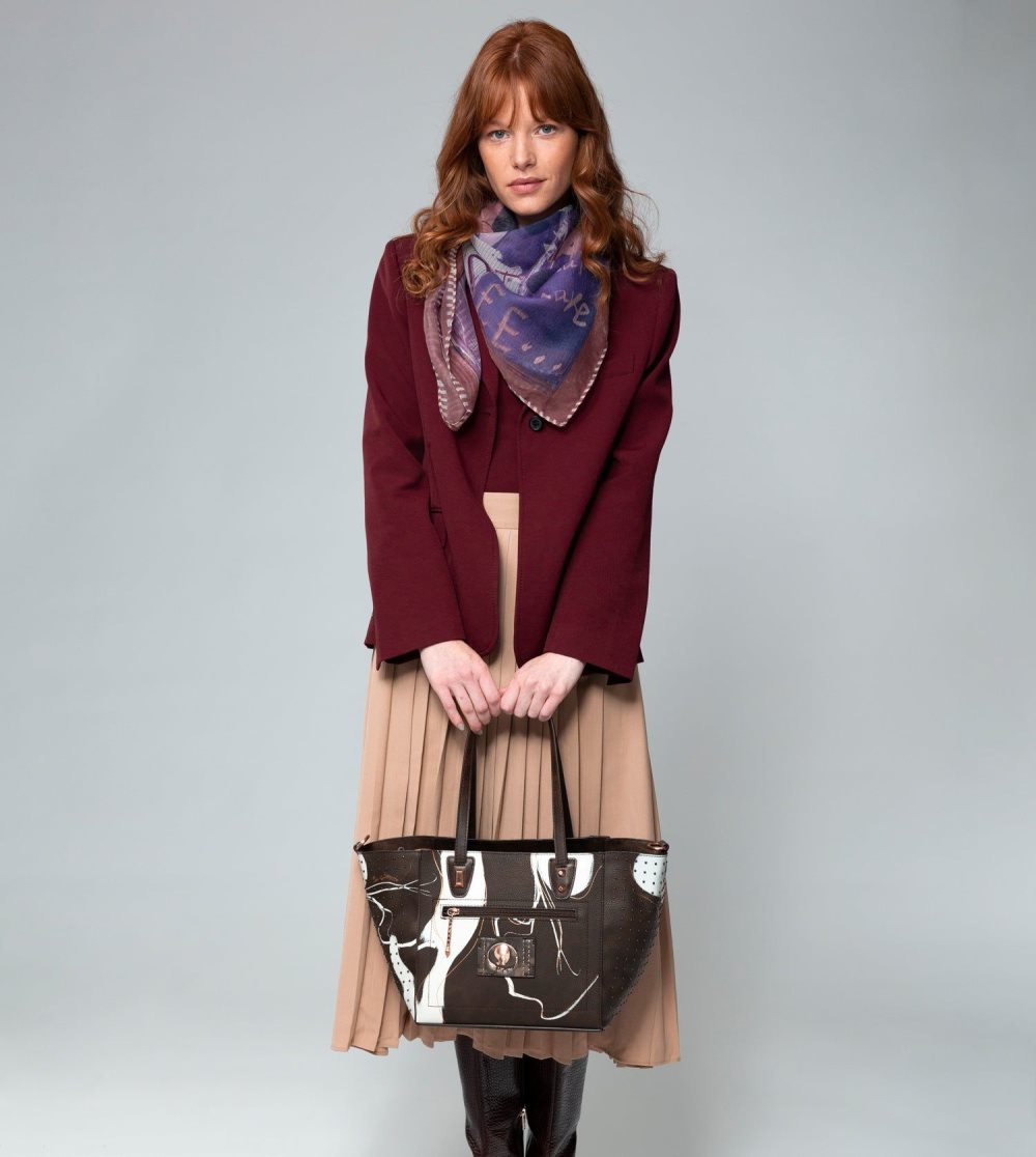 Kabelka Anekke Large Brown Shopper Nature Shodo Damske | 1284593-CB