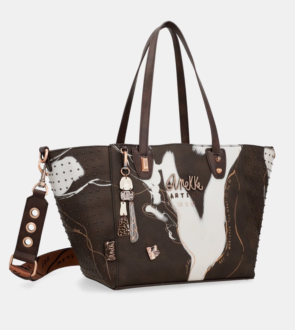 Kabelka Anekke Large Brown Shopper Nature Shodo Damske | 1284593-CB