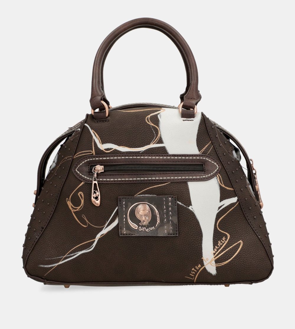 Kabelka Anekke Nature Shodo Brown 2-handle Shoulder Bag Damske | 3562197-VY