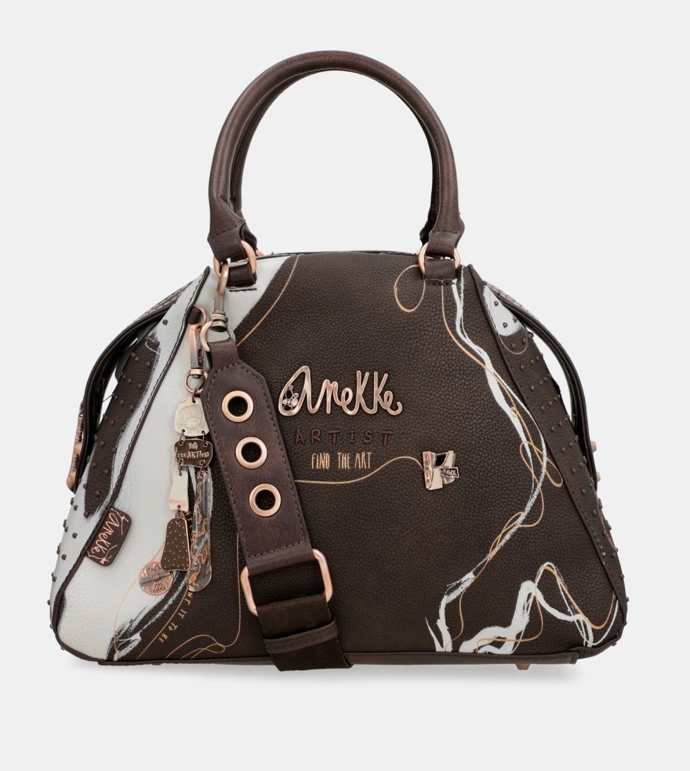 Kabelka Anekke Nature Shodo Brown 2-handle Shoulder Bag Damske | 3562197-VY
