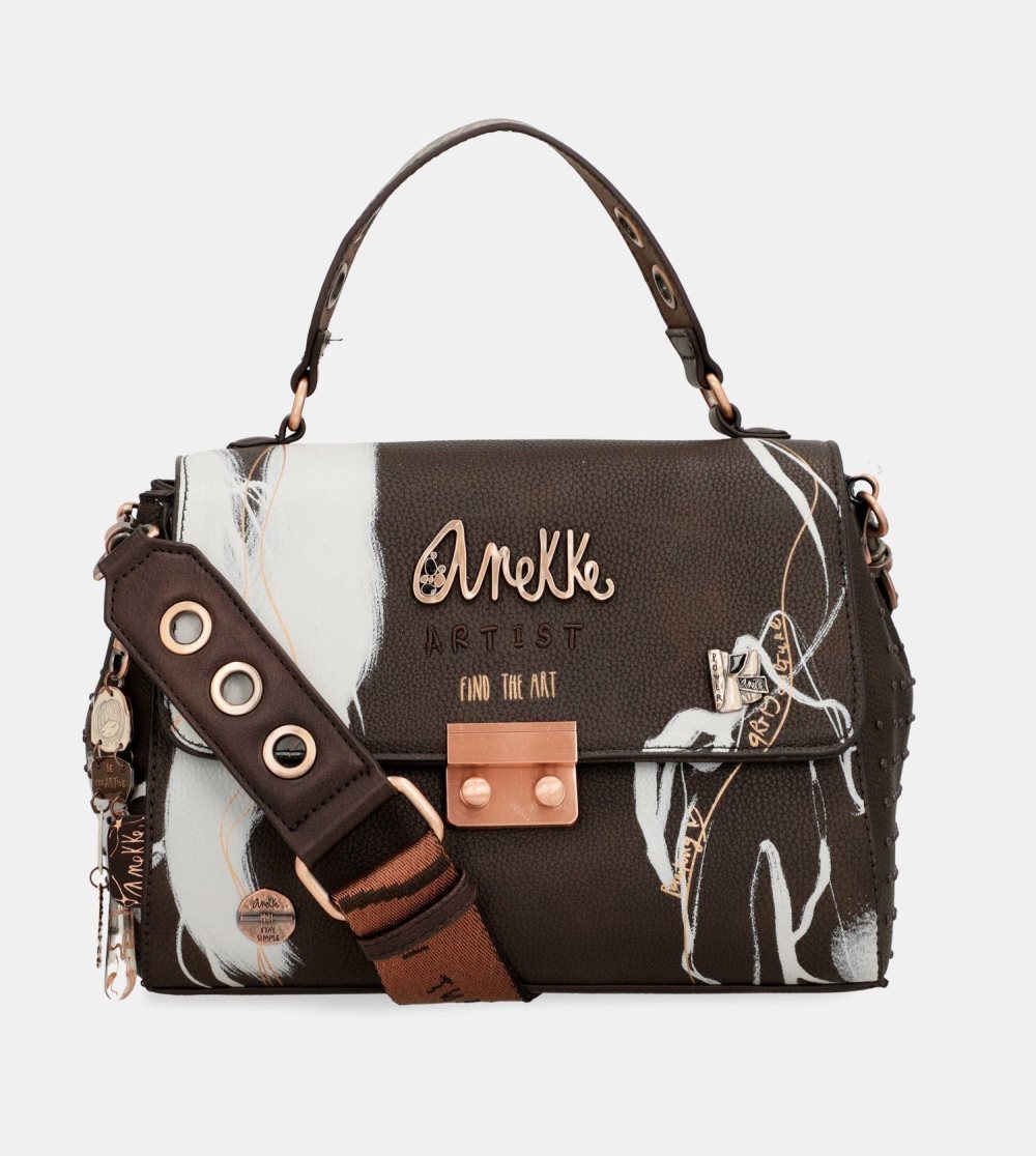 Kabelka Anekke Nature Shodo Brown Flap Bag Damske | 7295386-QX