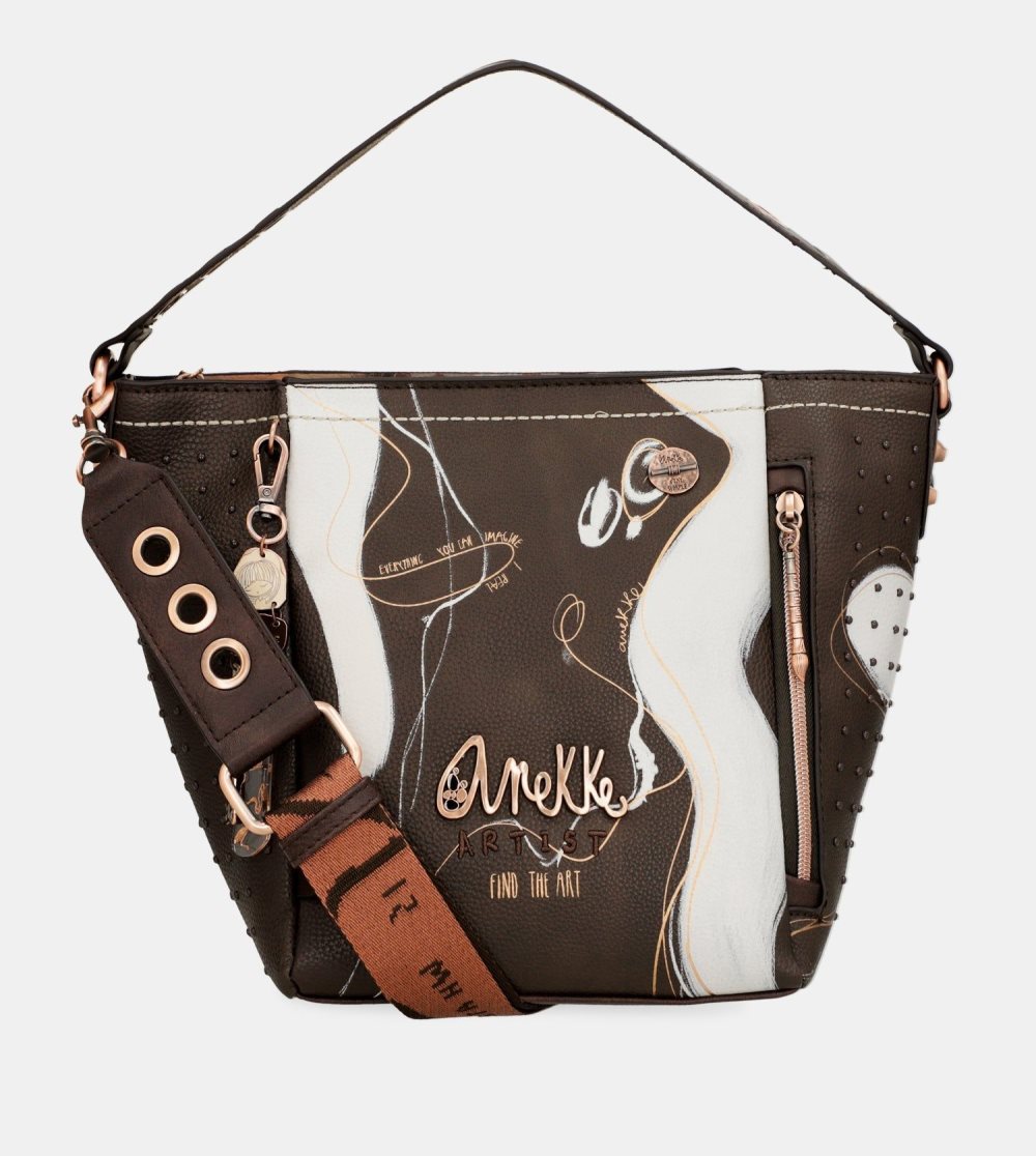 Kabelka Anekke Nature Shodo Medium Brown Handbag Damske | 8479203-NL
