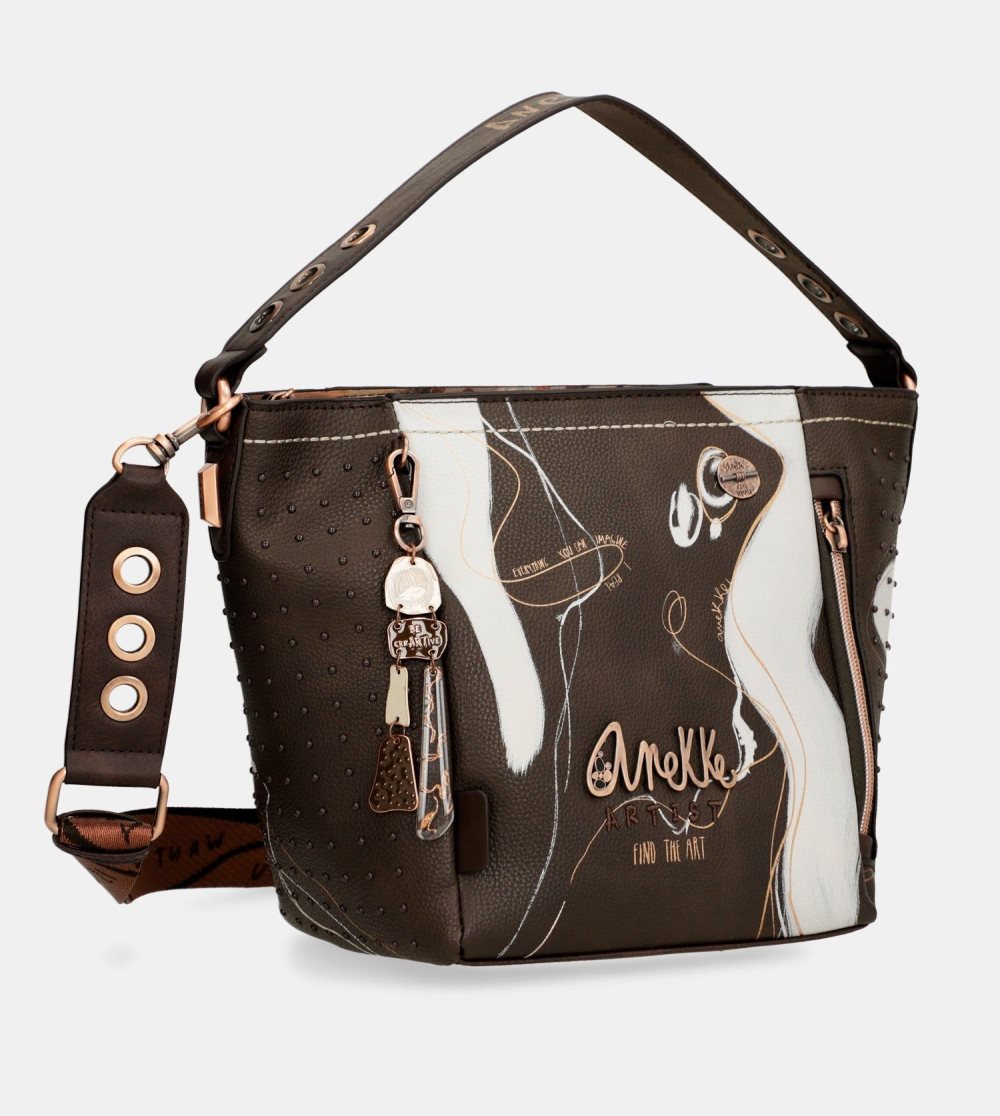 Kabelka Anekke Nature Shodo Medium Brown Handbag Damske | 8479203-NL