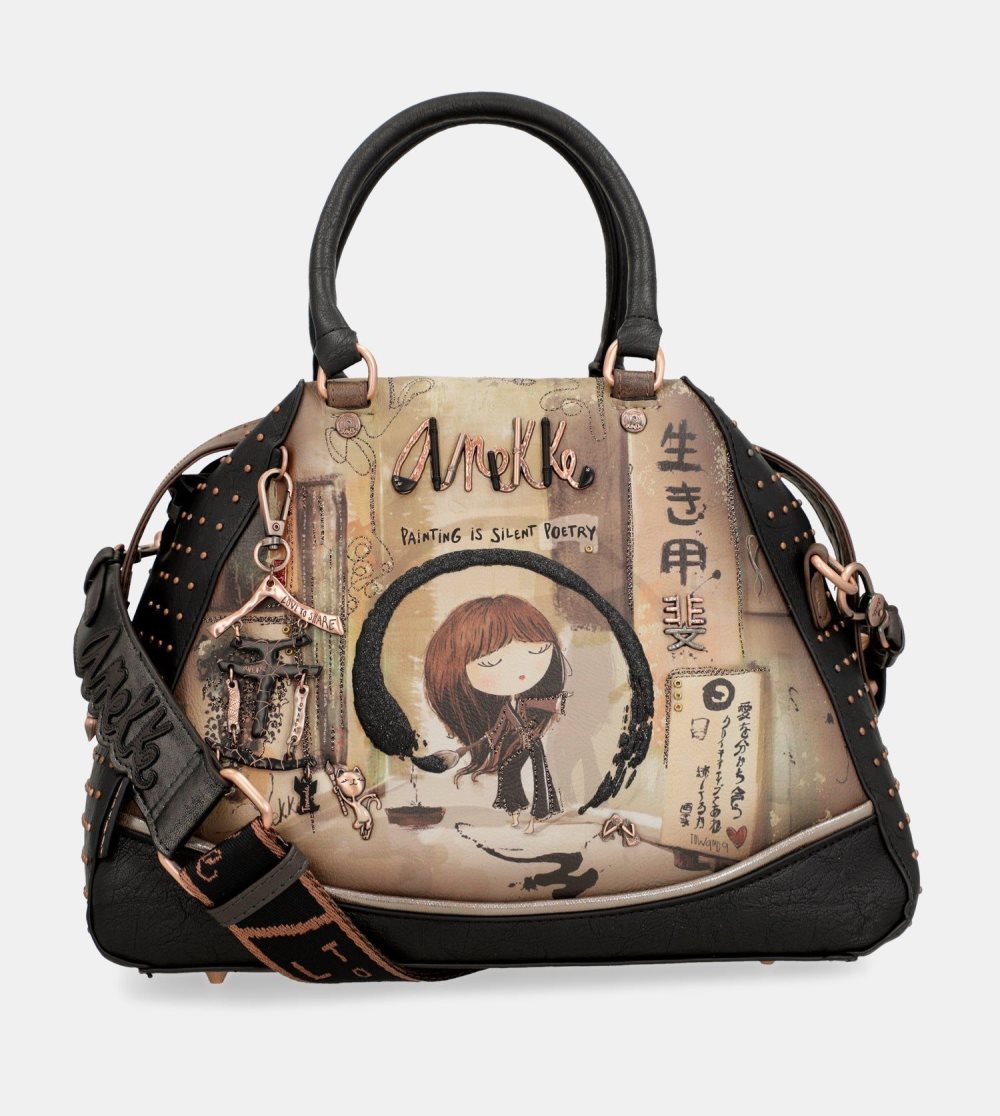 Kabelka Anekke Shoen Large Black Tote Bag Damske | 6097534-XZ
