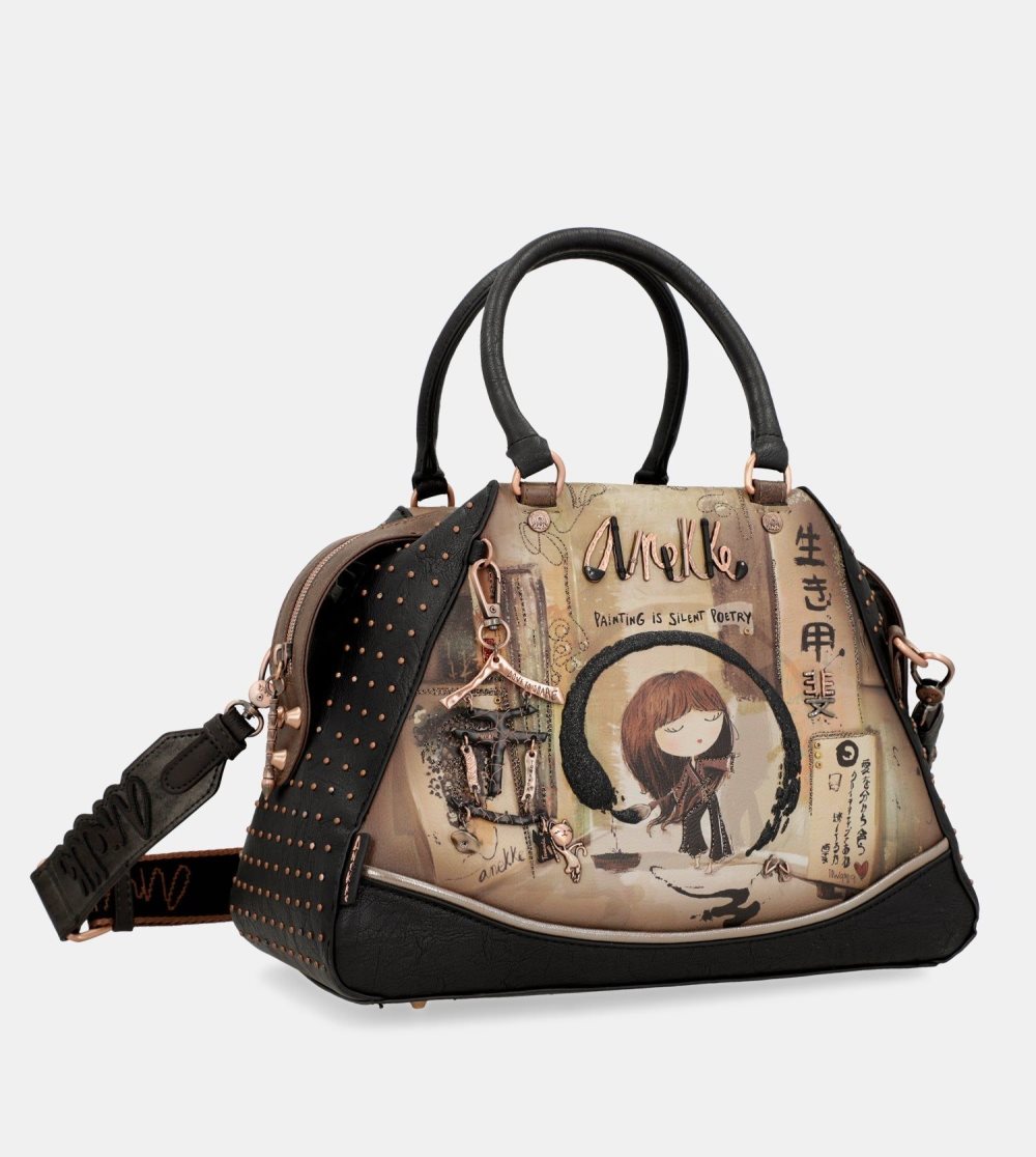 Kabelka Anekke Shoen Large Black Tote Bag Damske | 6097534-XZ