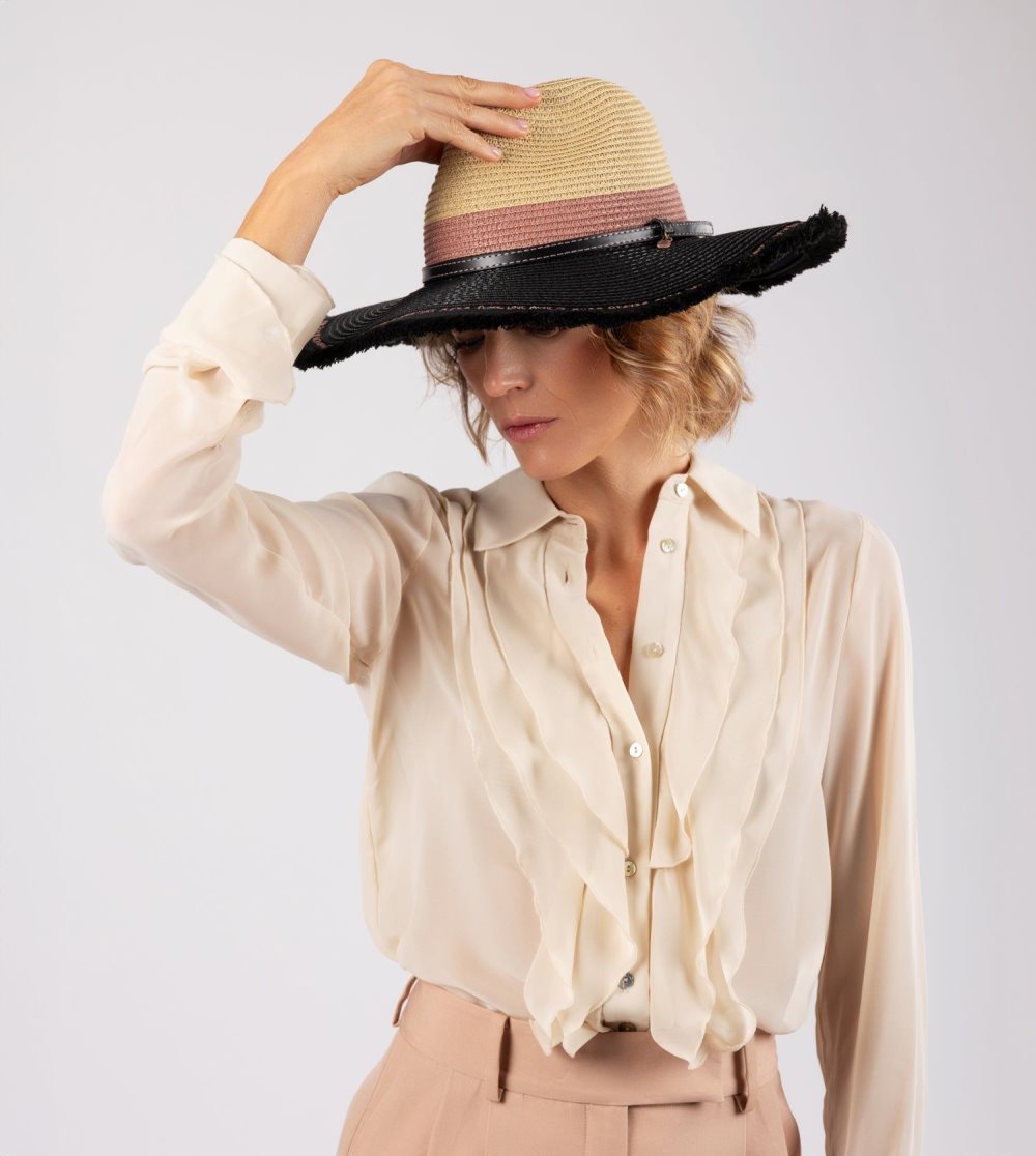 Klobuky Anekke Contrast Raffia Hat Damske | 8270143-VJ