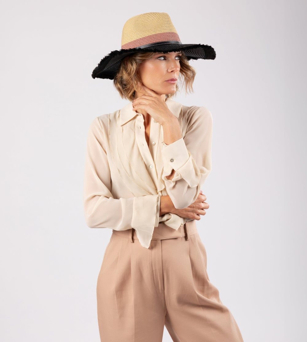 Klobuky Anekke Contrast Raffia Hat Damske | 8270143-VJ