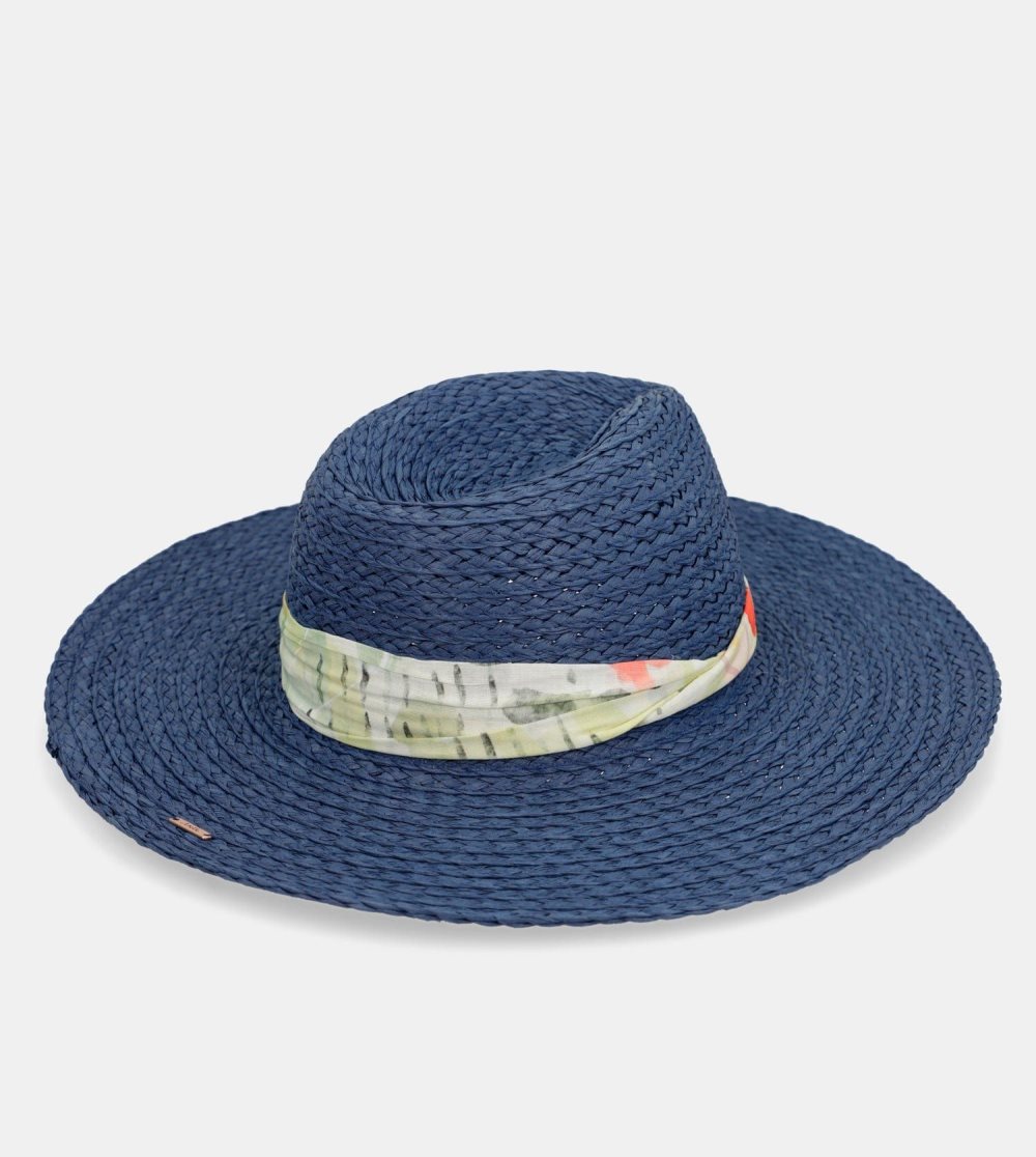 Klobuky Anekke Navy Blue Raffia Hat Damske | 3609827-BQ