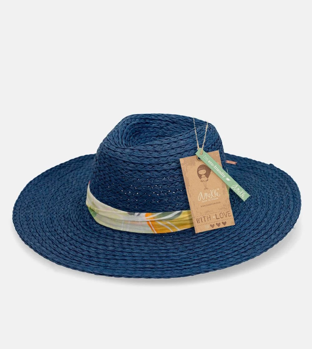 Klobuky Anekke Navy Blue Raffia Hat Damske | 3609827-BQ