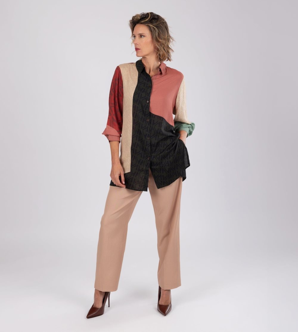 Kosele Anekke Colour Printed Shirt Damske | 9831702-HF