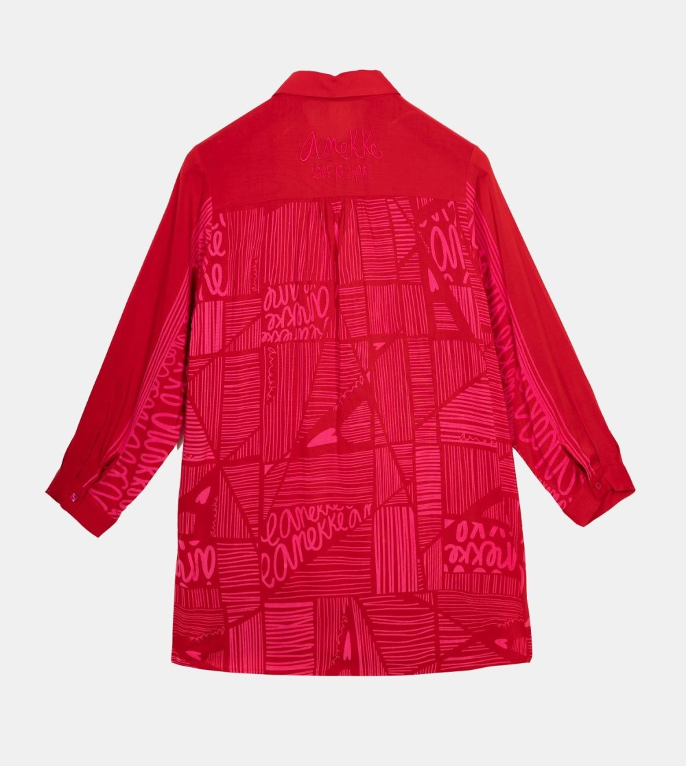 Kosele Anekke Fashion Red Shirt Damske | 0946532-KR