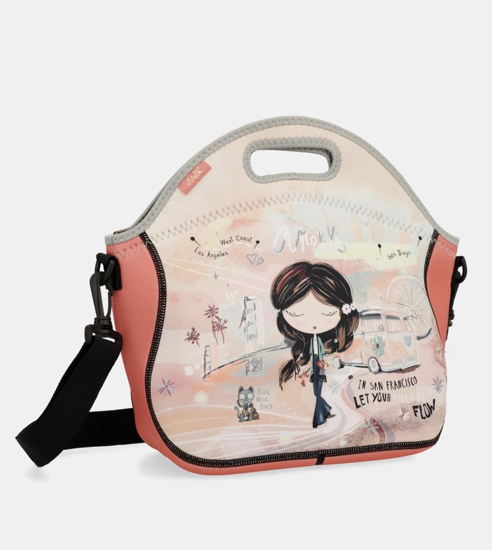 Obedová Taška Anekke Peace & Love Neoprene Lunch Bag Damske | 0283169-VU
