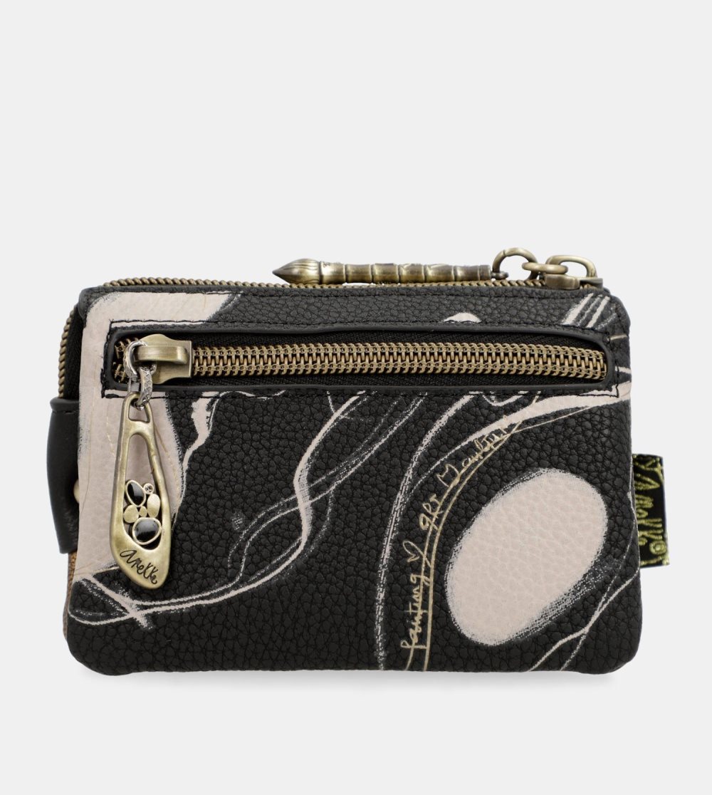 Penazenky Anekke 3 Compartment Purse Black Nature Shodo Damske | 5861732-FU