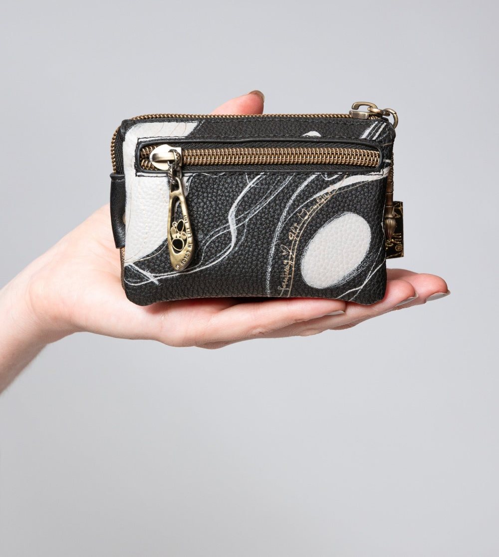 Penazenky Anekke 3 Compartment Purse Black Nature Shodo Damske | 5861732-FU