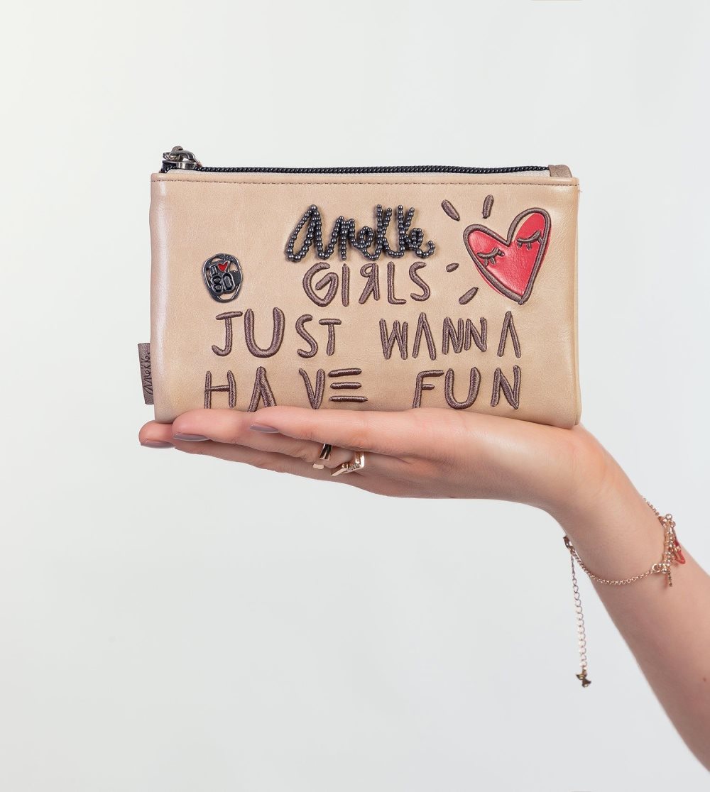 Penazenky Anekke Energy Beige Large Wallet Damske | 8304697-WH