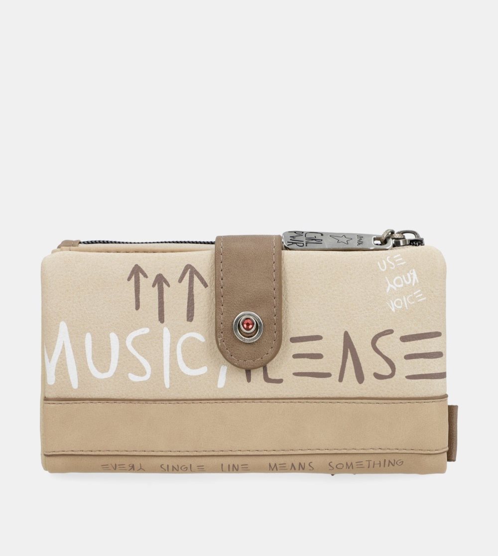 Penazenky Anekke Energy Beige Large Wallet Damske | 8304697-WH