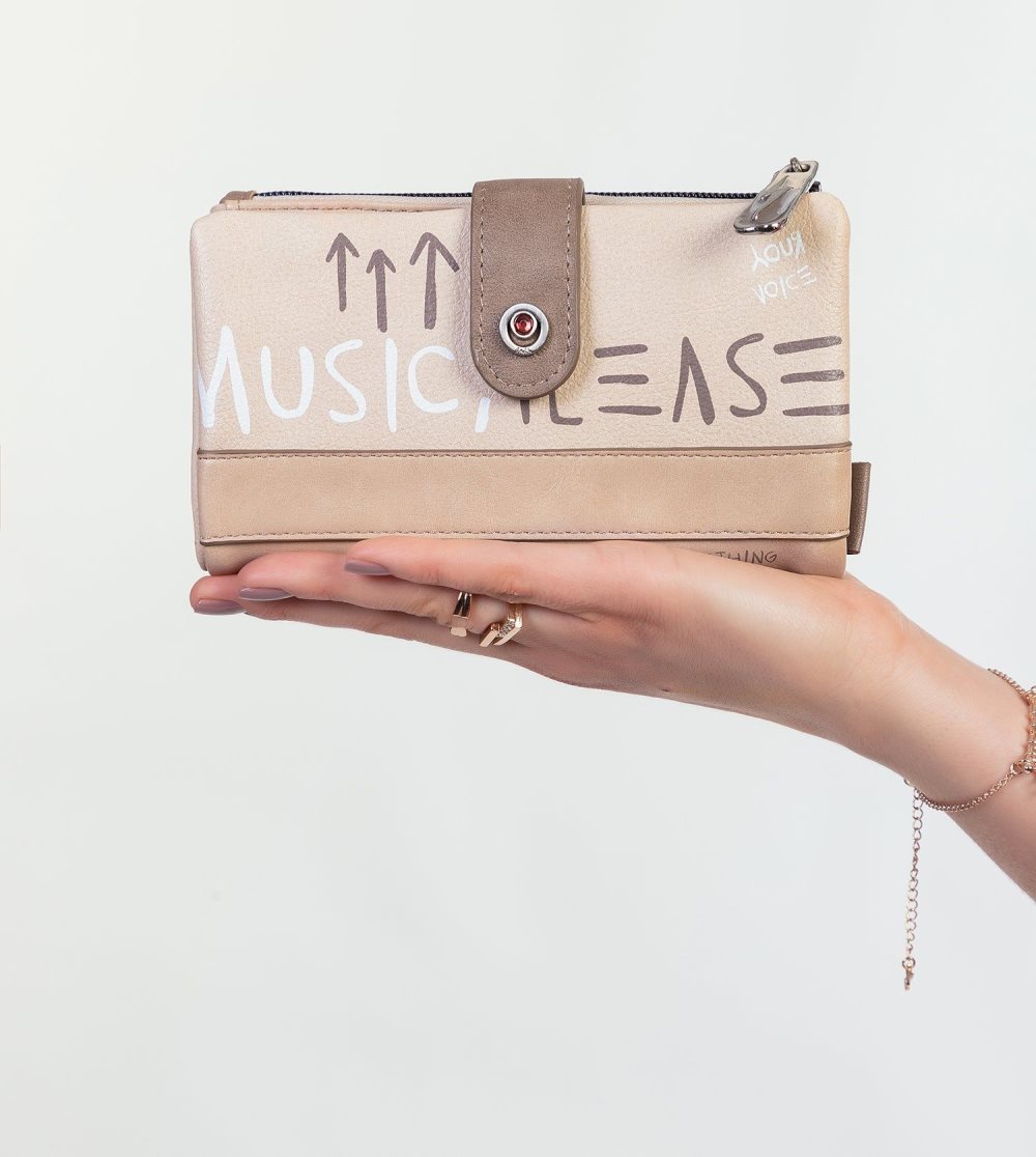 Penazenky Anekke Energy Beige Large Wallet Damske | 8304697-WH
