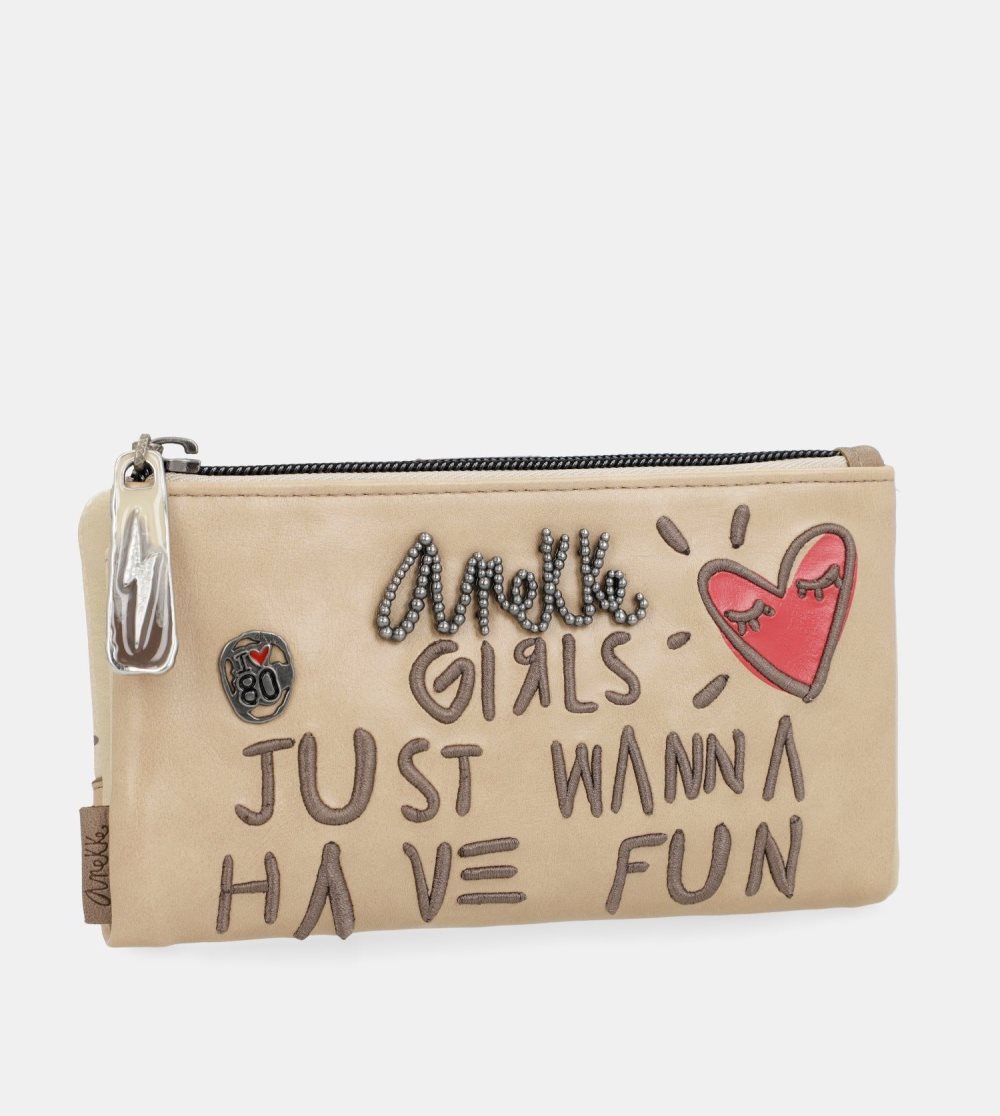 Penazenky Anekke Energy Beige Large Wallet Damske | 8304697-WH