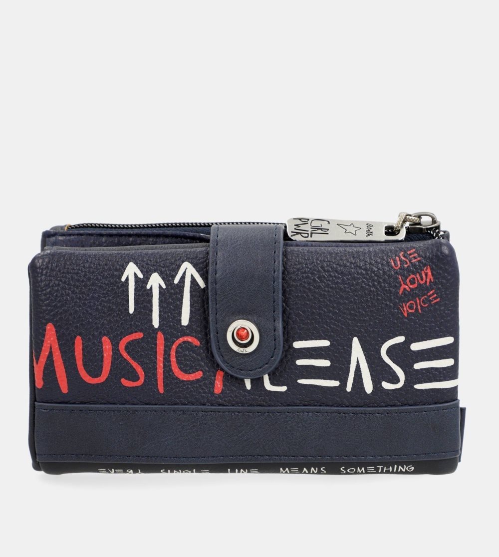Penazenky Anekke Energy Navy Blue Large Wallet Damske | 9104657-CM