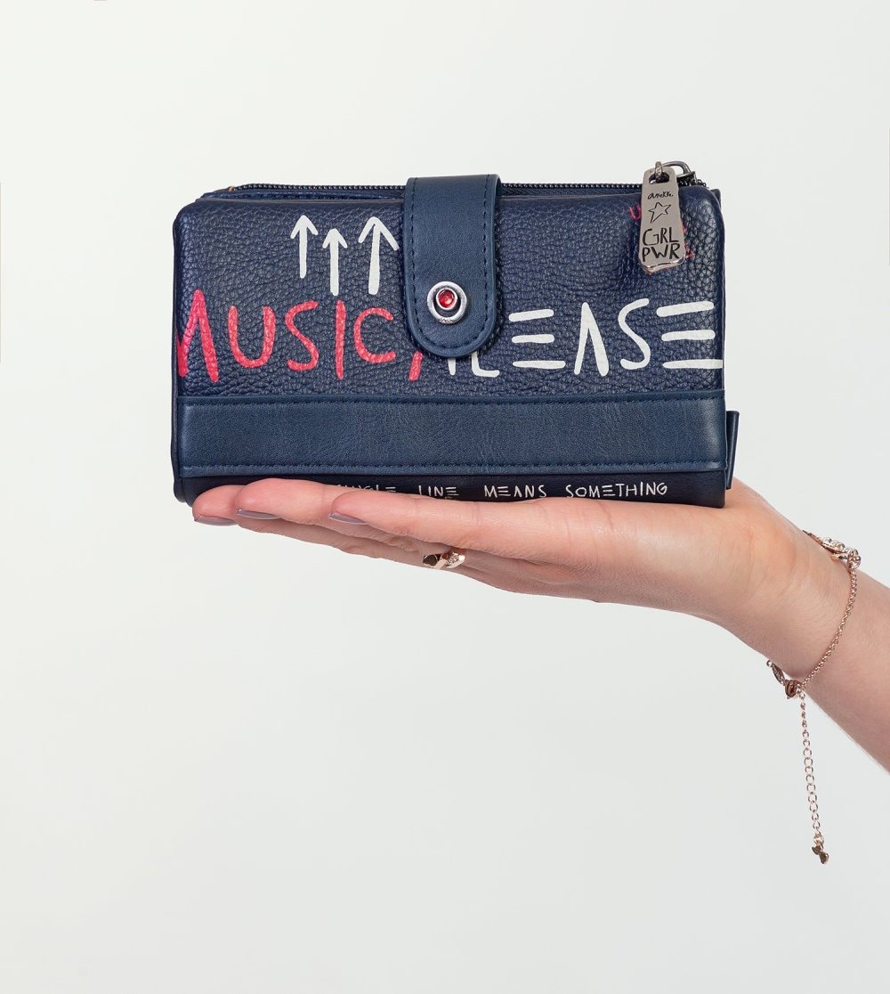 Penazenky Anekke Energy Navy Blue Large Wallet Damske | 9104657-CM